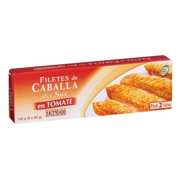 Filetes de caballa del sur en tomate Hacendado - 0.13 kg - Imagen del producto en Findit