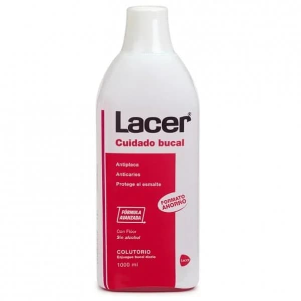 Colutorio de uso diario sin alcohol previene caries dental Lacer 1000 ml. - 1 l - Imagen del producto en Findit