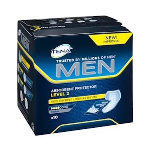 Compresa de incontinencia Tena masculina - 10 ud - Imagen del producto en Findit