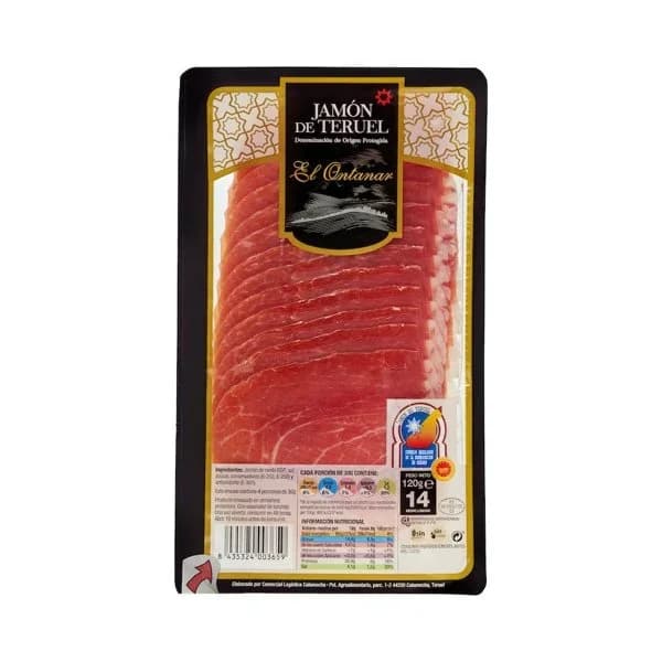 Jamón de Teruel El Ontanar lonchas - 0.12 kg - Imagen del producto en Findit