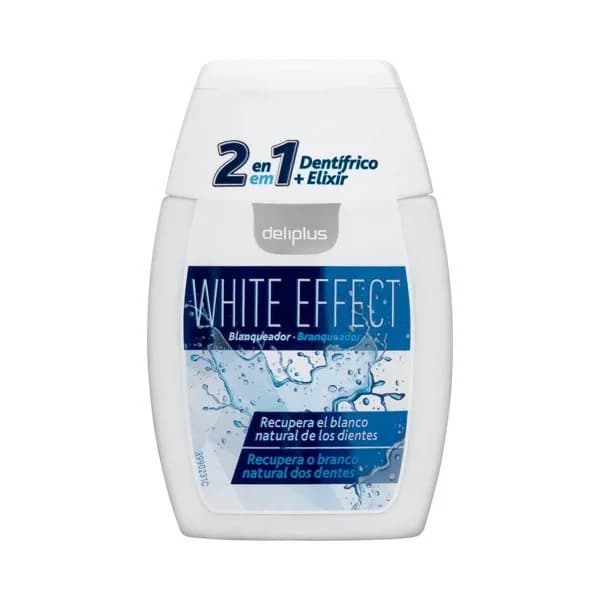 Dentífrico gel White Effect Blanqueador 2 en 1 Deliplus - 0.1 l - Imagen del producto en Findit