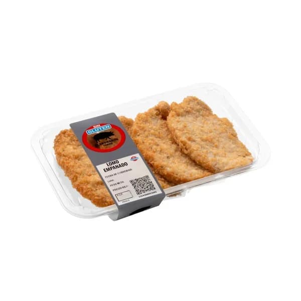 Lomo de cerdo marinado empanado sin gluten - 0.32 kg - Imagen del producto en Findit