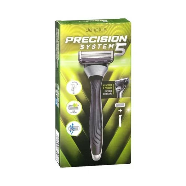 Maquinilla de afeitar recargable Deliplus Precision System 5 hojas - 1 ud - Imagen del producto en Findit