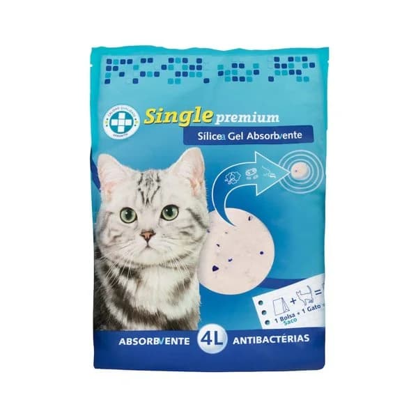 Arena para gato de perlas sílice Single - 4 l - Imagen del producto en Findit