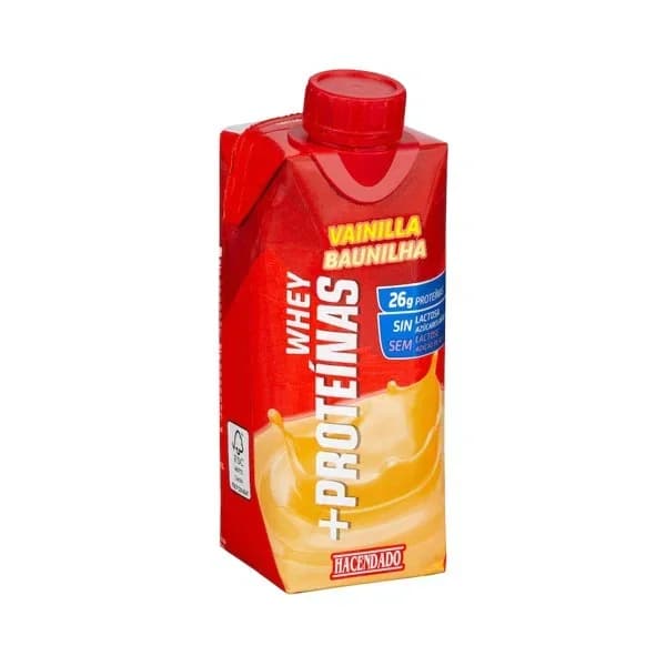 Batido lácteo sabor vainilla +Proteínas Hacendado 26 g proteínas - 1 ud - Imagen del producto en Findit