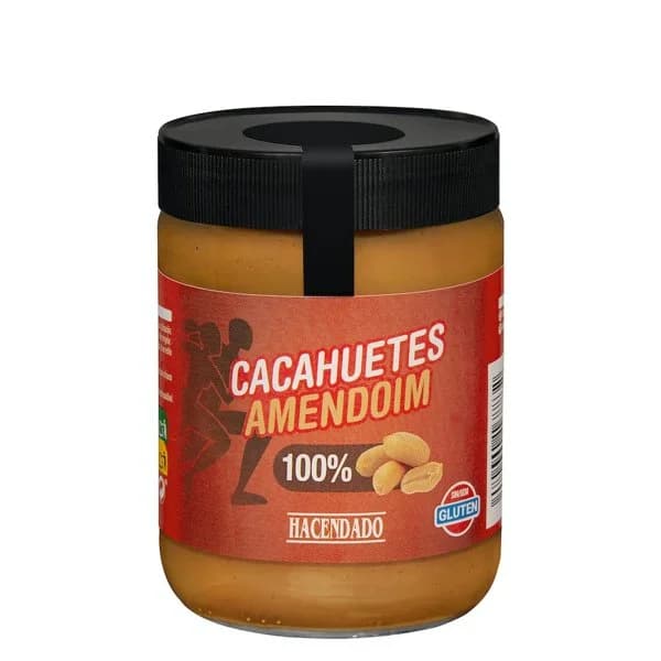 Crema de cacahuete 100% Hacendado - 0.5 kg - Imagen del producto en Findit