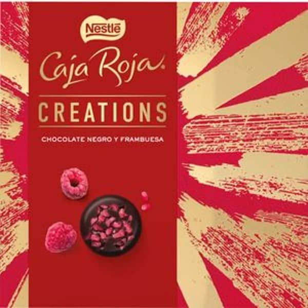 Bombones de chocolate negro y frambuesa 109 g - 0.07 kg - Imagen del producto en Findit