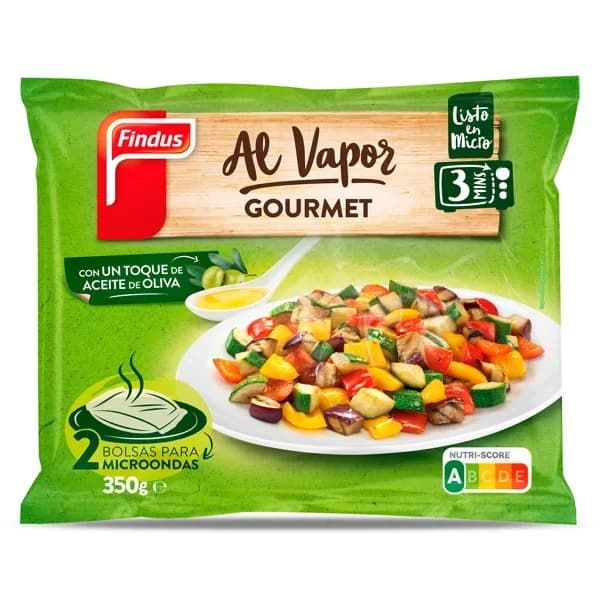 Verduras al vapor gourmet Findus bolsa 350 g - 0.35 kg - Imagen del producto en Findit