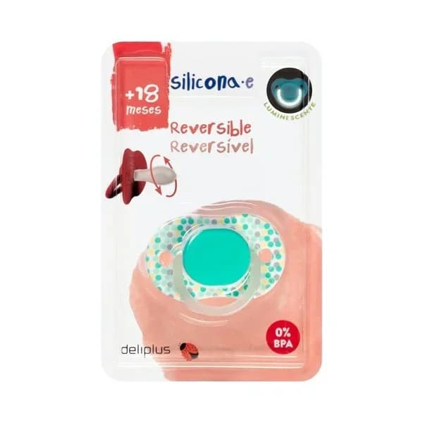 Chupete silicona reversible Deliplus +18 meses - 1 ud - Imagen del producto en Findit