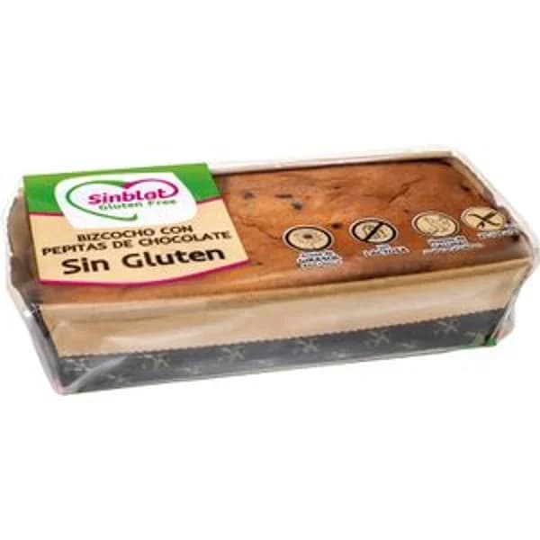 Bizcocho Sin Gluten con Pepitas Chocolate - 0.25 kg - Imagen del producto en Findit