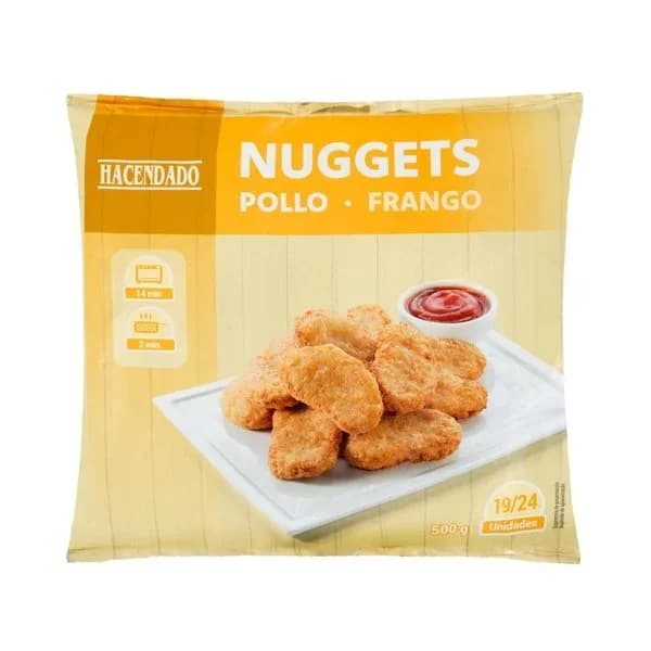 Nuggets de pollo Hacendado ultracongelados - 0.5 kg - Imagen del producto en Findit