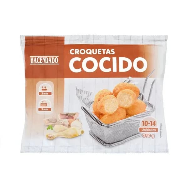 Croquetas de cocido Hacendado ultracongeladas - 0.35 kg - Imagen del producto en Findit