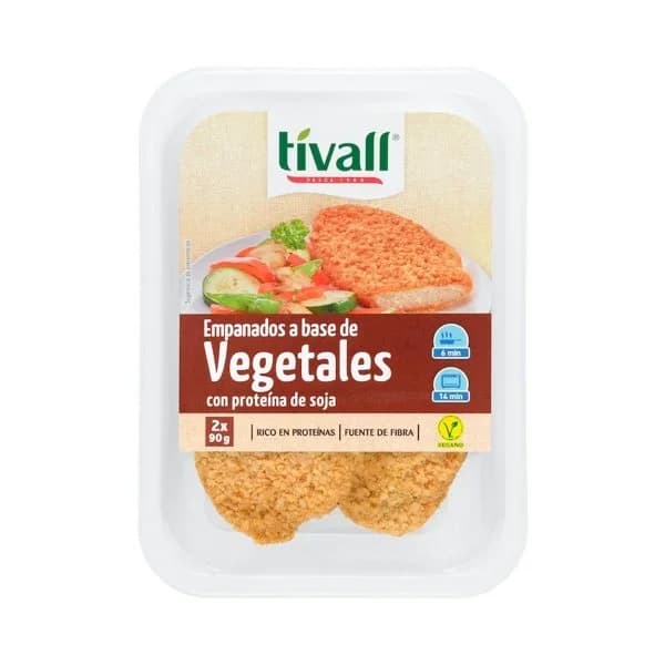 Empanados vegetales con proteína de soja Tivall - 0.18 kg - Imagen del producto en Findit