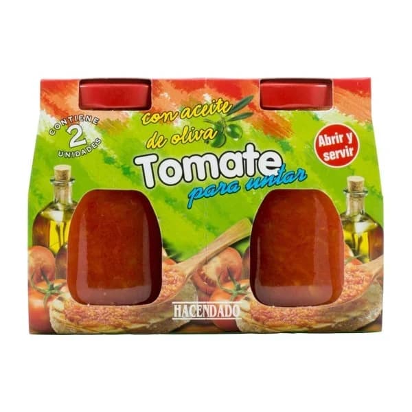 Tomate para untar Hacendado con aceite de oliva - 0.32 kg - Imagen del producto en Findit