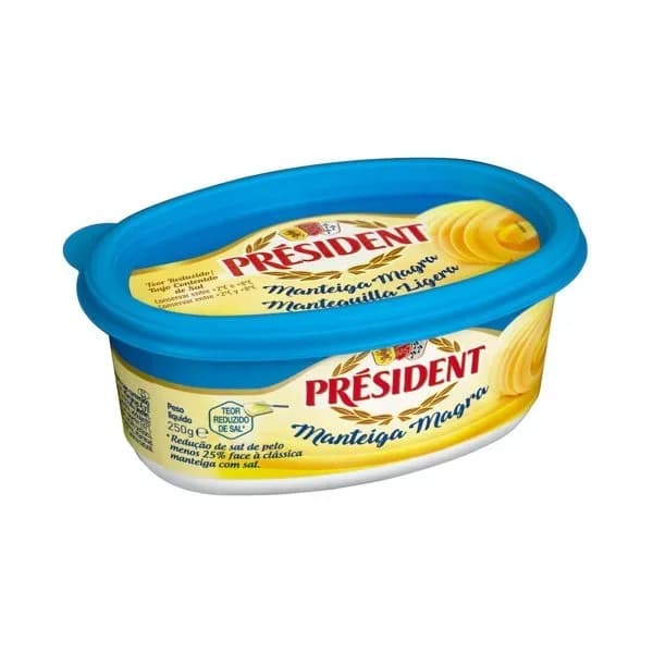 Mantequilla ligera PRESIDENT, tarrina 250 g - 0.25 kg - Imagen del producto en Findit