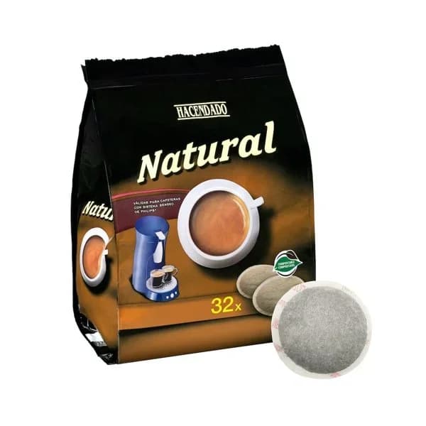 Café monodosis natural Hacendado - 31.91 ud - Imagen del producto en Findit