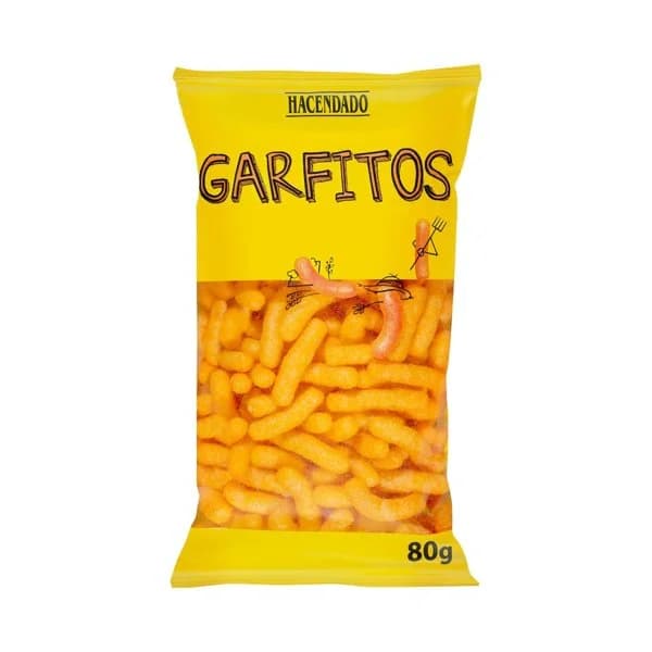 Garfitos de maíz sabor queso Hacendado - 0.08 kg - Imagen del producto en Findit