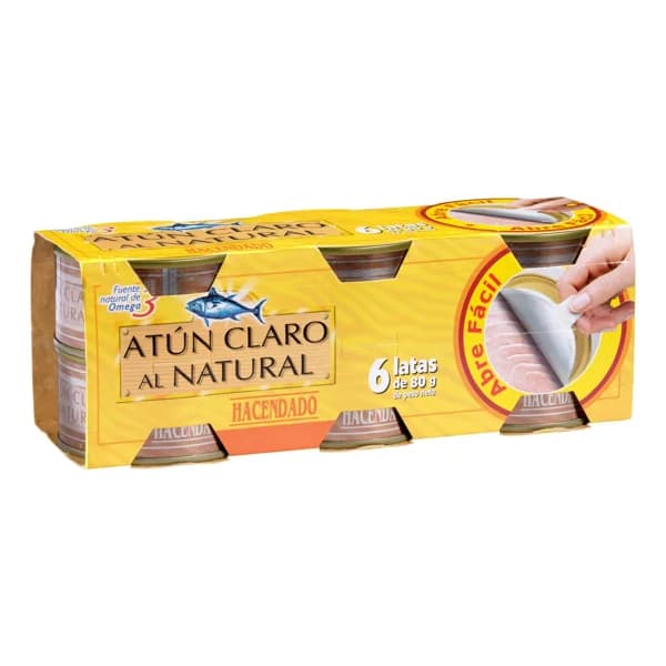Atún claro al natural Hacendado - 0.36 kg - Imagen del producto en Findit