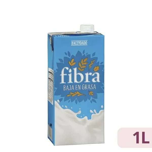 Bebida láctea semidesnatada con fibra Hacendado - 1 l - Imagen del producto en Findit