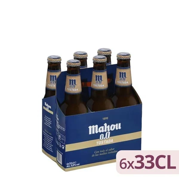 Cerveza 0 0% sin alcohol tostada Mahou - 1.98 l - Imagen del producto en Findit