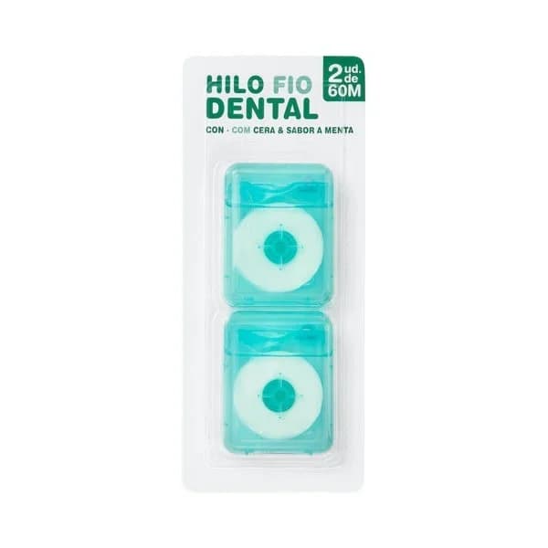 Hilo dental con cera y sabor menta - 2 ud - Imagen del producto en Findit