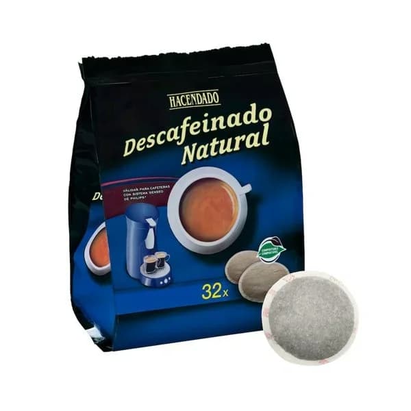 Café monodosis descafeinado natural Hacendado - 31.73 ud - Imagen del producto en Findit