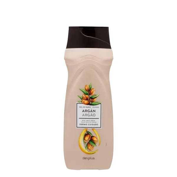 Gel de baño argán Deliplus piel muy seca - 0.5 l - Imagen del producto en Findit