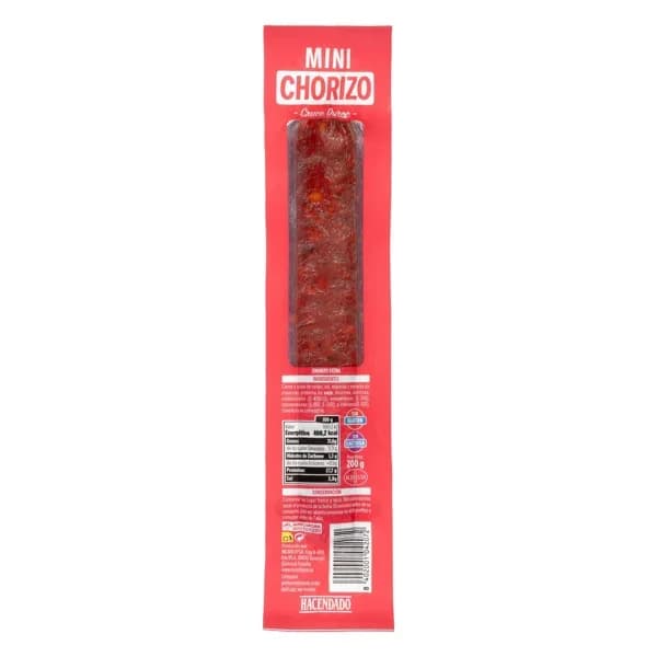 Mini chorizo cruce duroc extra Hacendado - 0.2 kg - Imagen del producto en Findit