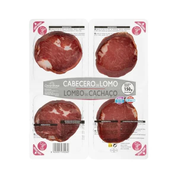 Cabecero de lomo Hacendado lonchas - 0.15 kg - Imagen del producto en Findit
