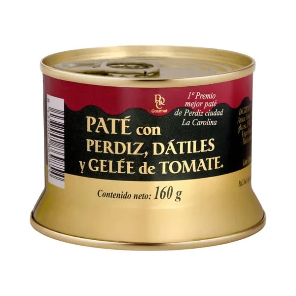 Paté con perdiz  dátiles y gelée de tomate Real Carolina - 0.16 kg - Imagen del producto en Findit