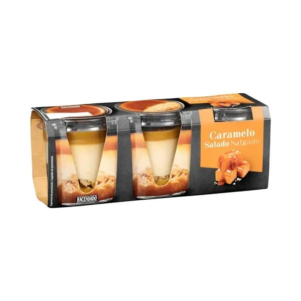 Postre caramelo salado Hacendado - 0.18 kg - Imagen del producto en Findit