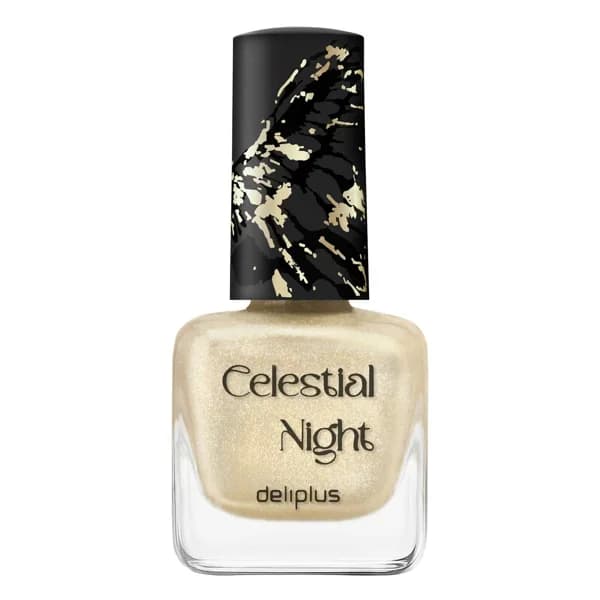 Laca de uñas Celestial Night Deliplus 135 dorada glitter - 1 ud - Imagen del producto en Findit