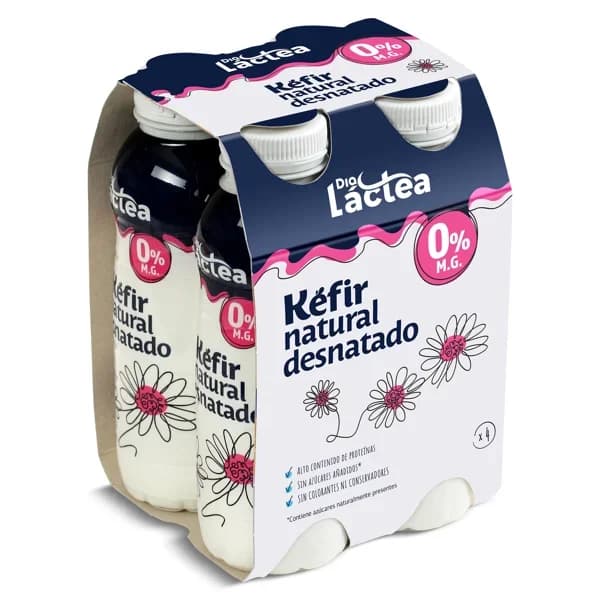Kéfir natural desnatado Dia Láctea pack 4 x 180 g - 0.72 kg - Imagen del producto en Findit
