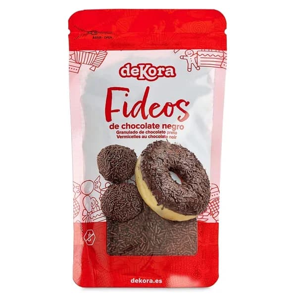 Fideos de chocolate negro Dekora bolsa 100 g - 0.1 kg - Imagen del producto en Findit