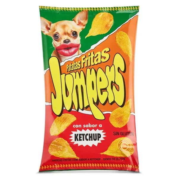 Patatas fritas sabor ketchup Jumpers bolsa 110 g - 0.11 kg - Imagen del producto en Findit