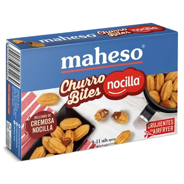 Mini churros rellenos de crema al cacao Maheso caja 170 g - 0.17 kg - Imagen del producto en Findit