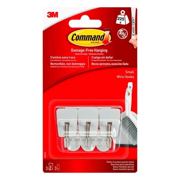Cuelga fácil pequeño Command blister 3 unidades - 3 ud - Imagen del producto en Findit
