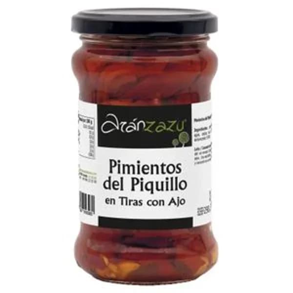 Pimiento del piquillo en tiras con ajo 300 g - 1 ud - Imagen del producto en Findit