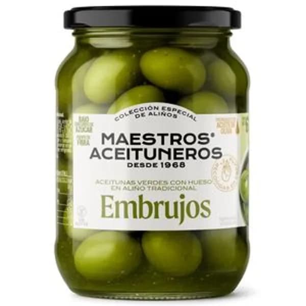 Aceitunas verdes con hueso Embrujos 670 g - 0.38 kg - Imagen del producto en Findit