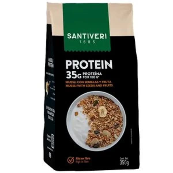 Muesli proteico con semillas y fruta 350 g - 0.35 kg - Imagen del producto en Findit