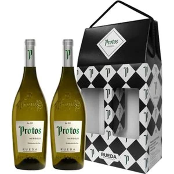 Estuche vino blanco verdejo DO Rueda 2 botellas - 1 ud - Imagen del producto en Findit