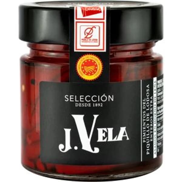 Pimiento de piquillo extra DO Lodosa frasco 225gr - 0.18 kg - Imagen del producto en Findit
