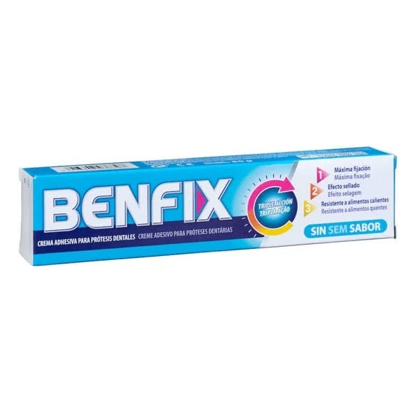 Crema adhesiva para prótesis dentales Benfix sin sabor - 0.05 kg - Imagen del producto en Findit