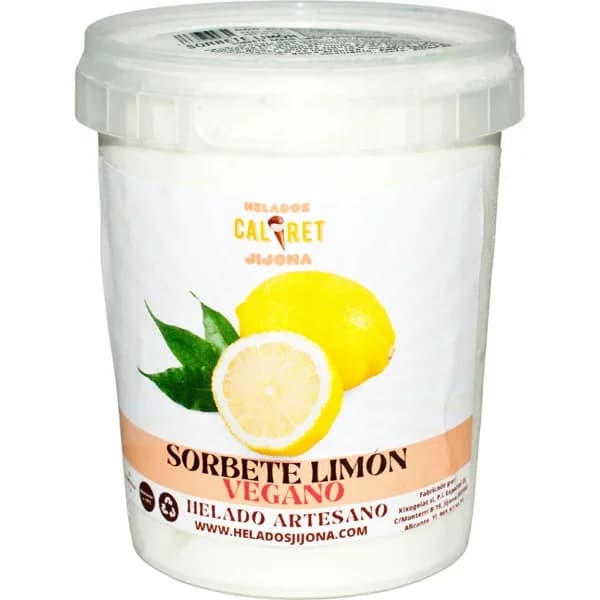Helado Tarrina Vegano Limon - 0.5 l - Imagen del producto en Findit