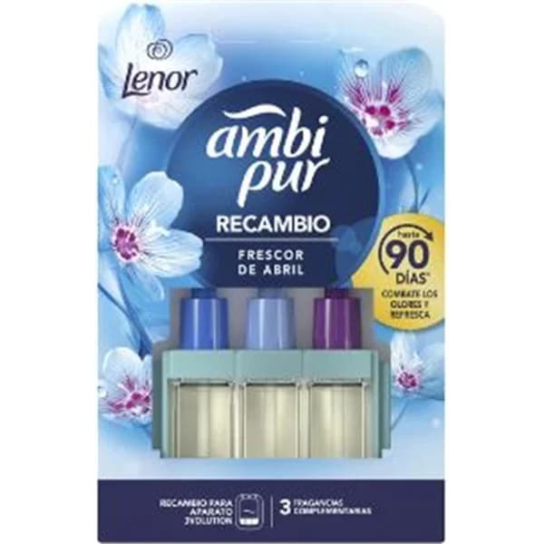 Ambientador 3 Aromas Recambio Frescor Abril - 1 ud - Imagen del producto en Findit