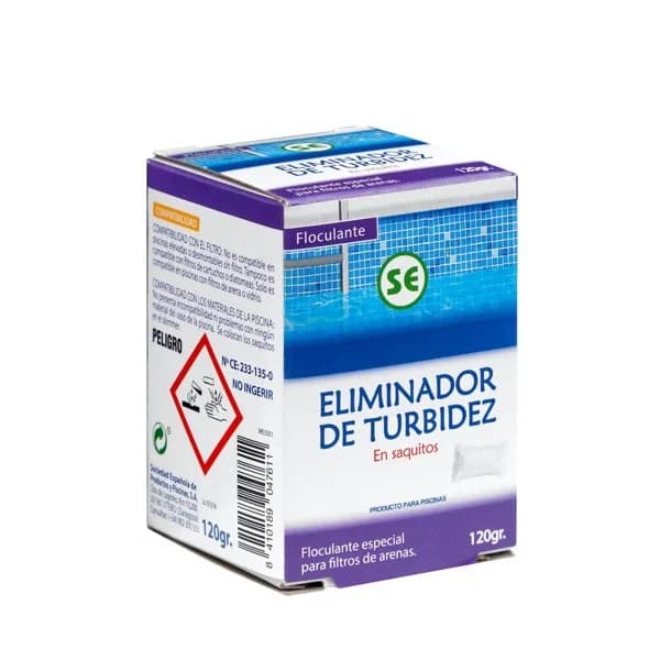 Eliminador de turbidez en saquitos para piscina - 0.12 kg - Imagen del producto en Findit