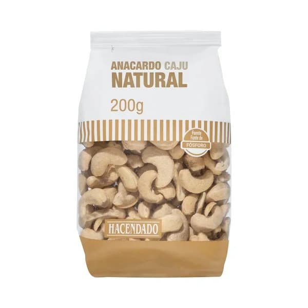 Anacardo natural Hacendado - 0.2 kg - Imagen del producto en Findit