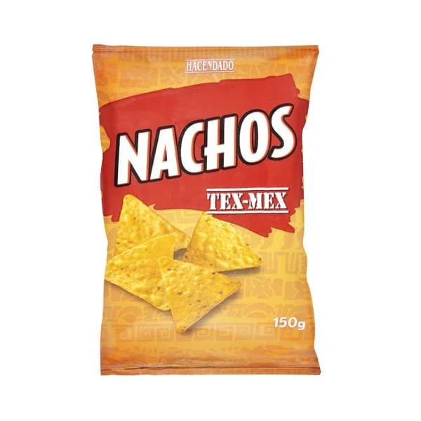 Nachos tex-mex Hacendado sabor queso - 0.15 kg - Imagen del producto en Findit