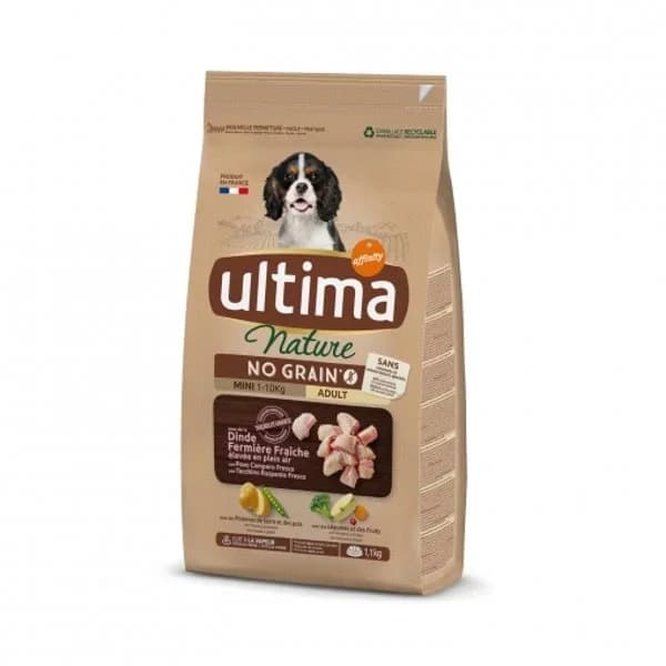 Alimento no grain mini de pavo perro ULTIMA Nature, saco 1,1 kg - 1.1 kg - Imagen del producto en Findit