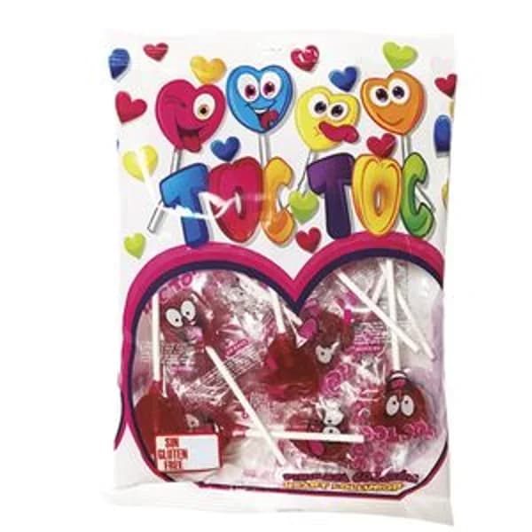 Caramelo piruleta corazón cereza 100 g - 0.1 kg - Imagen del producto en Findit